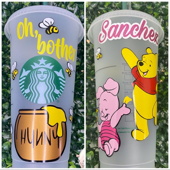 Kitchen & Dining Winnie The Pooh Starbucks Cup Pooh Bear Starbucks